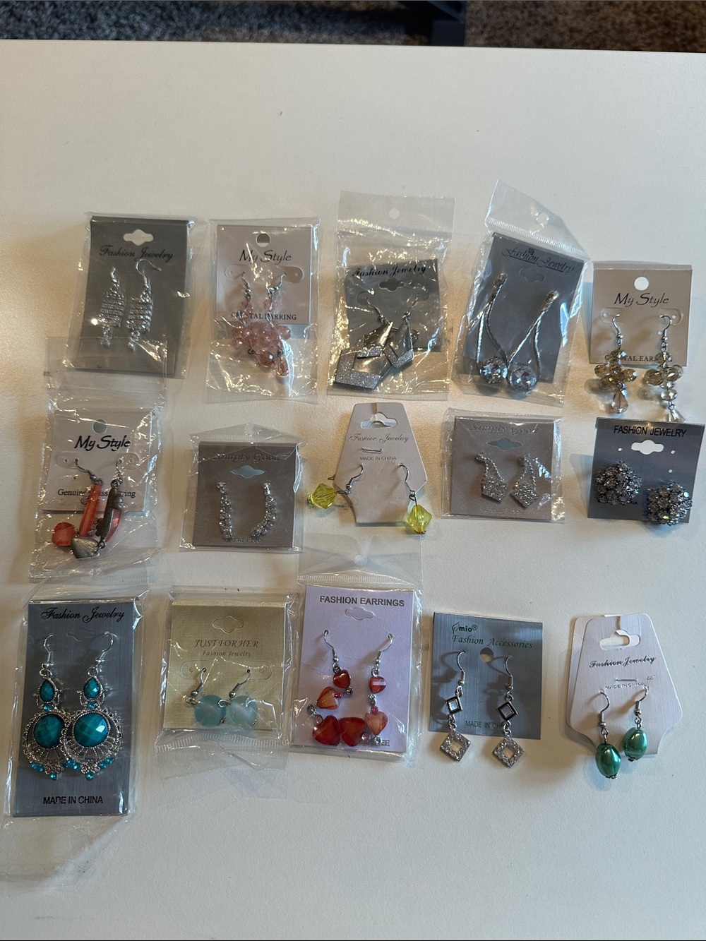 Bundle of Fashion Earrings - Multi Color